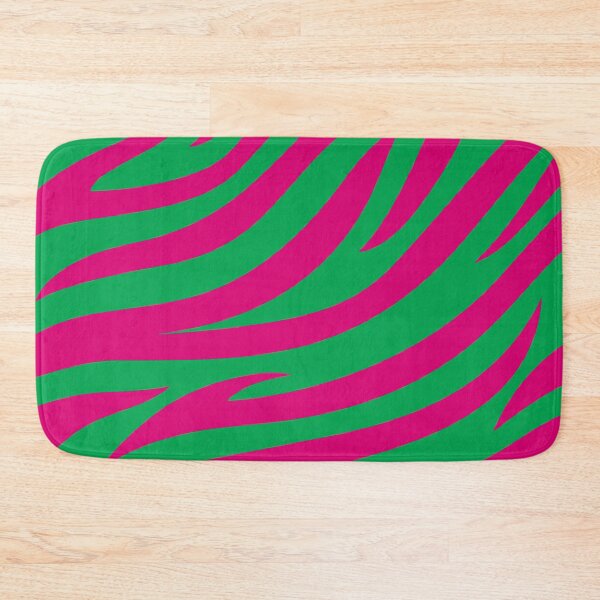 Item preview, Modern Graphic Zebra Print Pattern | Green & Pink designed and sold by Frohyou.