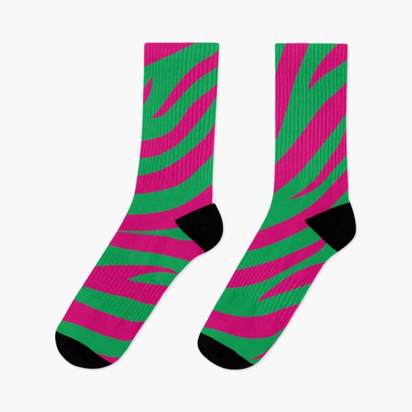 Item preview, Modern Graphic Zebra Print Pattern | Green & Pink designed and sold by Frohyou.