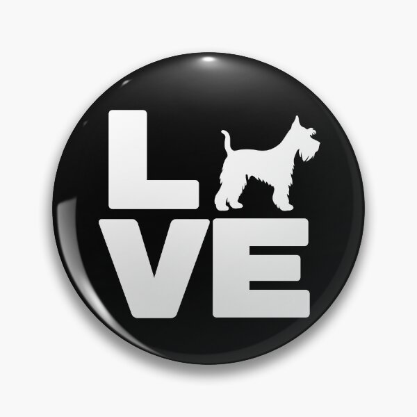 Item preview, LOVE Miniature Schnauzer Shirt – Cute Schnauzer Dog Lover Graphic Tee – Mini Schnauzer designed and sold by RollForDesignCo.