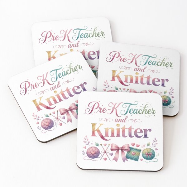 Item preview, Pre-K Teacher and Knitter designed and sold by Blanks for  Crafters.