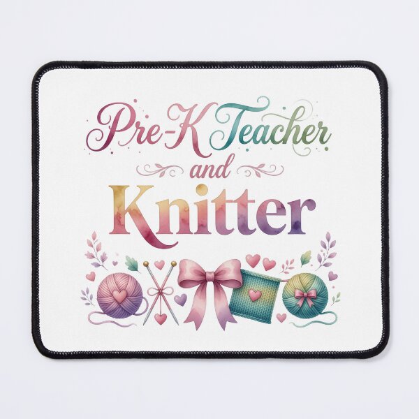 Item preview, Pre-K Teacher and Knitter designed and sold by Blanks for Crafters.