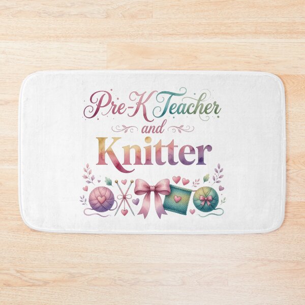 Item preview, Pre-K Teacher and Knitter designed and sold by Blanks for  Crafters.