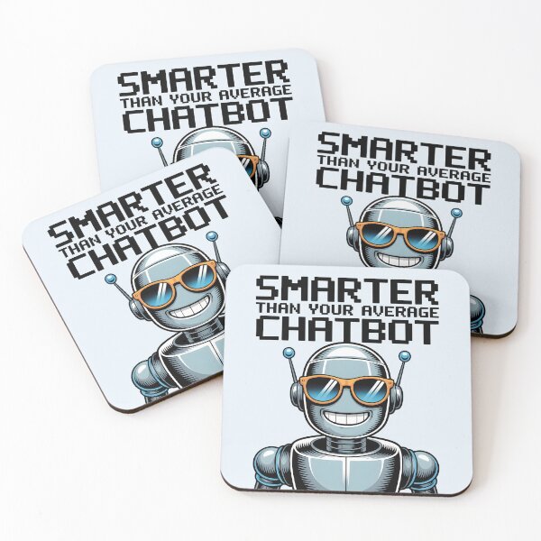 Item preview, Smarter Than Your Average Chatbot – Funny AI Robot Humor Design designed and sold by Jollys-ArtShop.