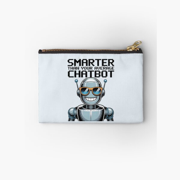 Item preview, Smarter Than Your Average Chatbot – Funny AI Robot Humor Design designed and sold by Jollys-ArtShop.
