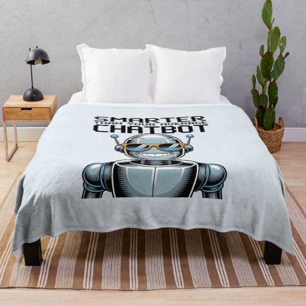 Item preview, Smarter Than Your Average Chatbot – Funny AI Robot Humor Design designed and sold by Jollys-ArtShop.