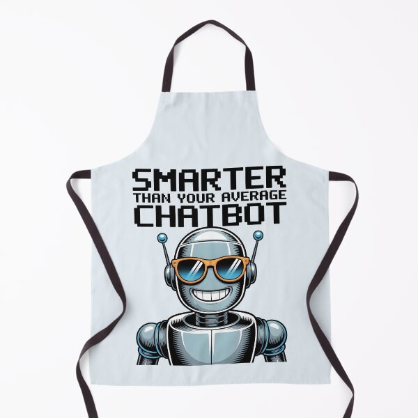 Item preview, Smarter Than Your Average Chatbot – Funny AI Robot Humor Design designed and sold by Jollys-ArtShop.