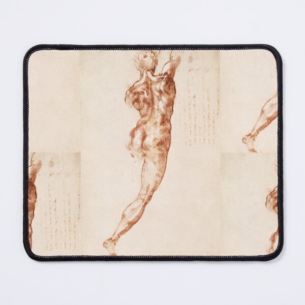 Item preview, Red Chalk Male Nude Back Study designed and sold by artofuniverse.