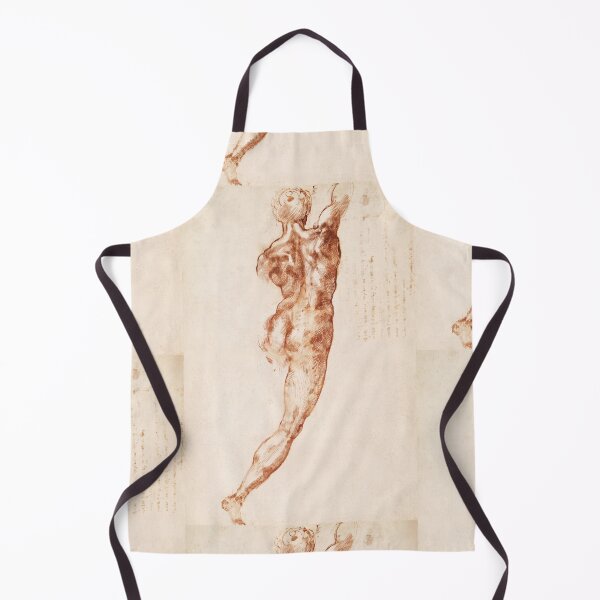 Item preview, Red Chalk Male Nude Back Study designed and sold by artofuniverse.