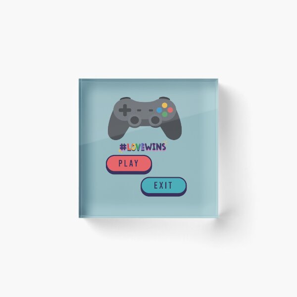 Item preview, Love Wins Gaming Controller Play Exit Rainbow Shirt designed and sold by MariaPCMaria.