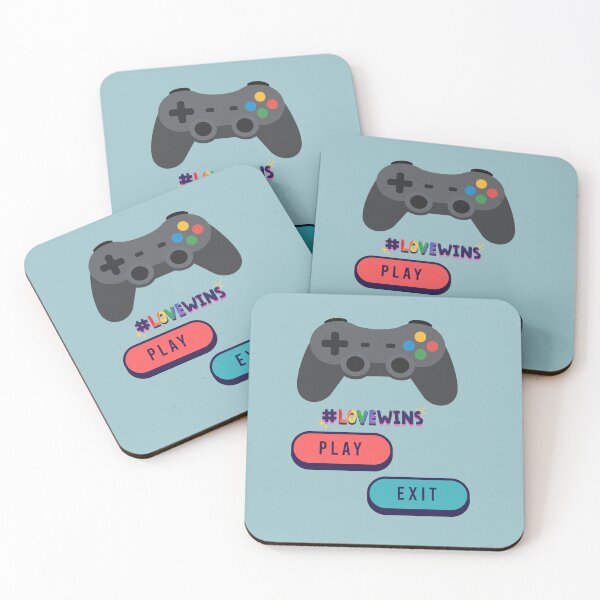 Item preview, Love Wins Gaming Controller Play Exit Rainbow Shirt designed and sold by MariaPCMaria.