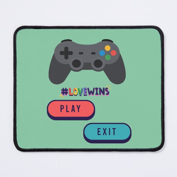 Item preview, Love Wins Gaming Controller Play Exit Rainbow Shirt designed and sold by MariaPCMaria.