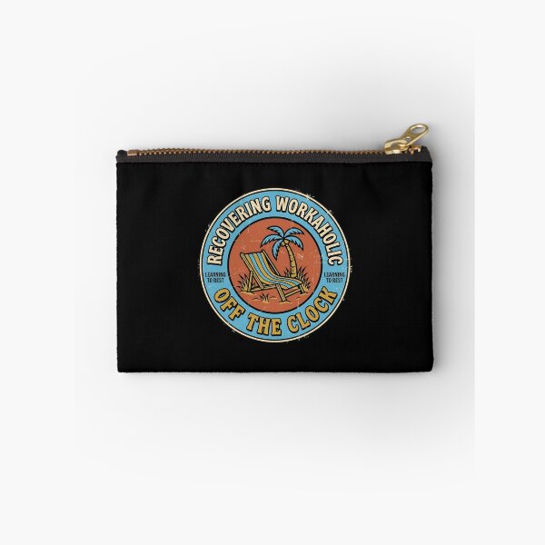Item preview, Recovering Workaholic Off The Clock Vintage Badge designed and sold by DuckOddity.