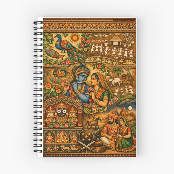 Item preview, Indian Traditional Art Collage of Madhubani, Warli, Kalamkari, Patta chitra and Maratha Heritage designed and sold by getprocured.