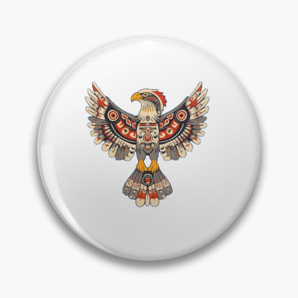 Item preview, Native Eagle Spirit – Indigenous Inspired Tribal Eagle Red Black Art designed and sold by Gbriel3.