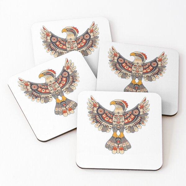 Item preview, Native Eagle Spirit – Indigenous Inspired Tribal Eagle Red Black Art designed and sold by Gbriel3.