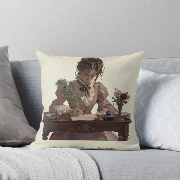 Item preview, Vintage Aesthetic Poster - Retro Woman Writing Wall Decor designed and sold by ArtbyAfroditi.