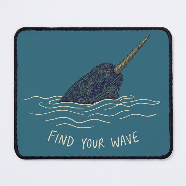 Item preview, Ocean Narwhal Find Your Wave designed and sold by Gkinoki.