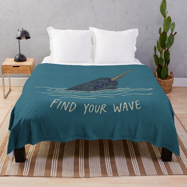 Item preview, Ocean Narwhal Find Your Wave designed and sold by Gkinoki.