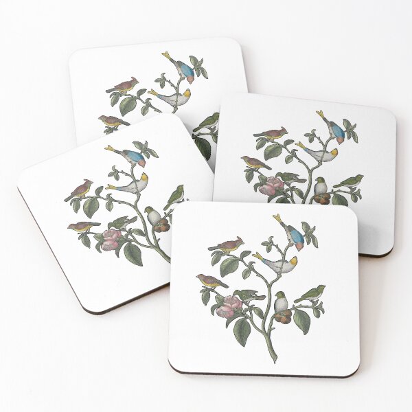 Item preview, Birds on Branch Vintage Art designed and sold by galadrielland.
