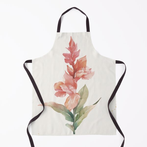 Item preview, August Birth Flower Gladiolus | Elegant Watercolor Botanical | Vintage Floral designed and sold by lisa-diver.