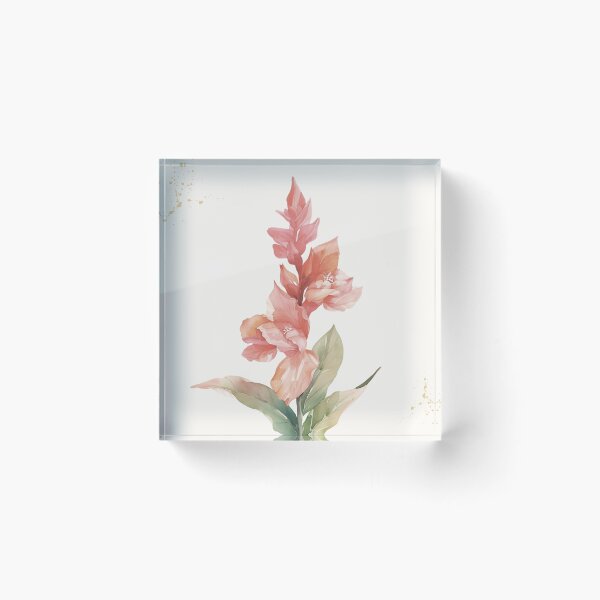 Item preview, August Birth Flower Gladiolus | Elegant Watercolor Botanical | Vintage Floral designed and sold by lisa-diver.