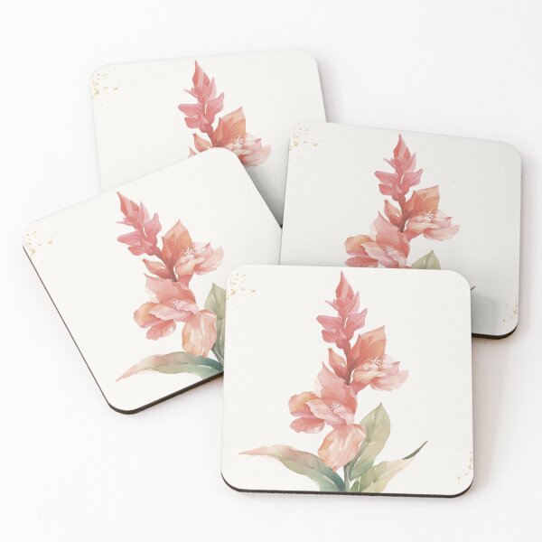 Item preview, August Birth Flower Gladiolus | Elegant Watercolor Botanical | Vintage Floral designed and sold by lisa-diver.