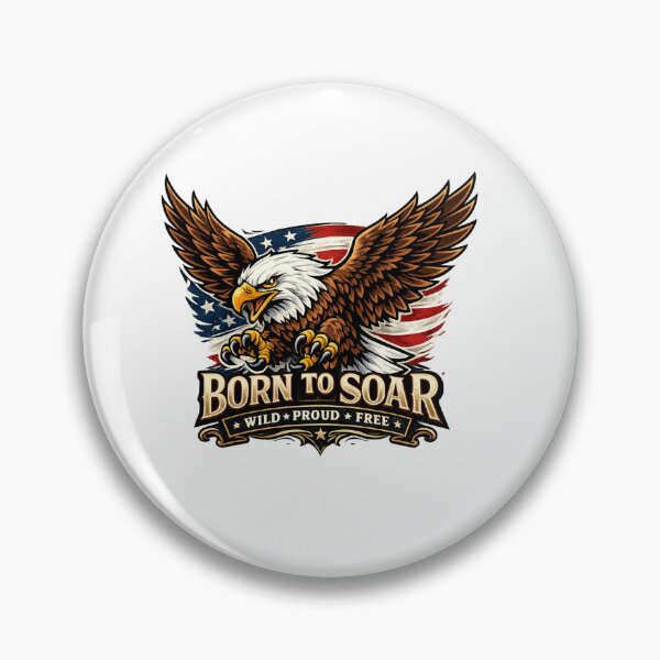 Item preview, Bald Eagle Born To Soar Freedom Design designed and sold by IRON WINGS /USAF.