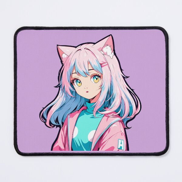 Item preview, Emi – Pastel Cat Dreamer | Kawaii Cat Girl Anime Art designed and sold by bella-rosa87.