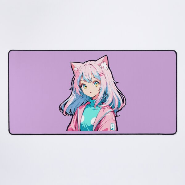 Item preview, Emi – Pastel Cat Dreamer | Kawaii Cat Girl Anime Art designed and sold by bella-rosa87.