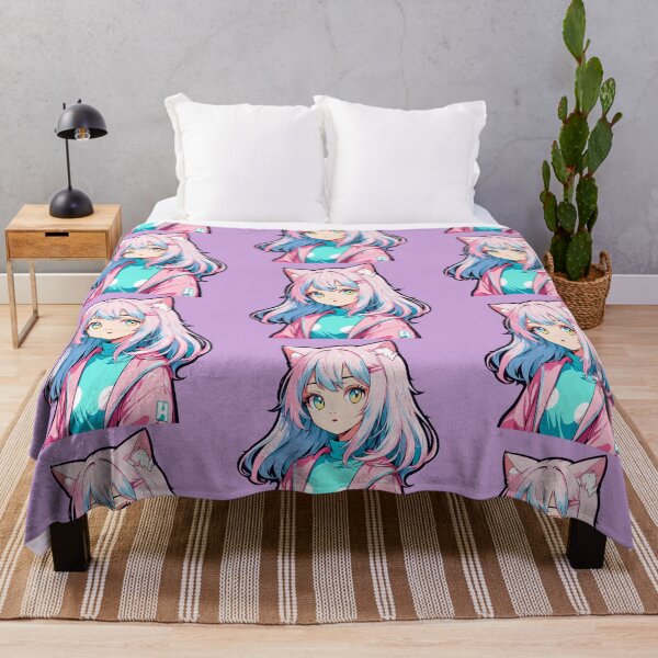 Item preview, Emi – Pastel Cat Dreamer | Kawaii Cat Girl Anime Art designed and sold by bella-rosa87.