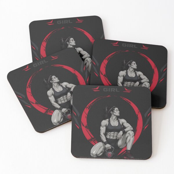 Item preview, Kettlebell Girl – Strong Female Fitness Gym Workout designed and sold by Sparkofart07.