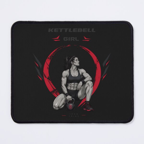 Item preview, Kettlebell Girl – Strong Female Fitness Gym Workout designed and sold by Sparkofart07.