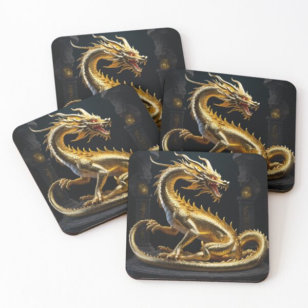 Item preview, Golden Dragon - Mythical Serpent Art designed and sold by CrippiCrippi.