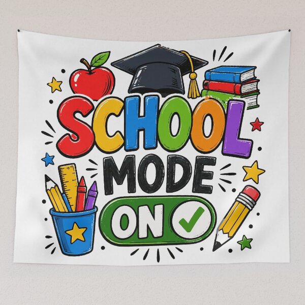 Item preview, School Mode On T-Shirt1  | Funny Back to School Teacher Student Shirt designed and sold by Sunday.Supply.