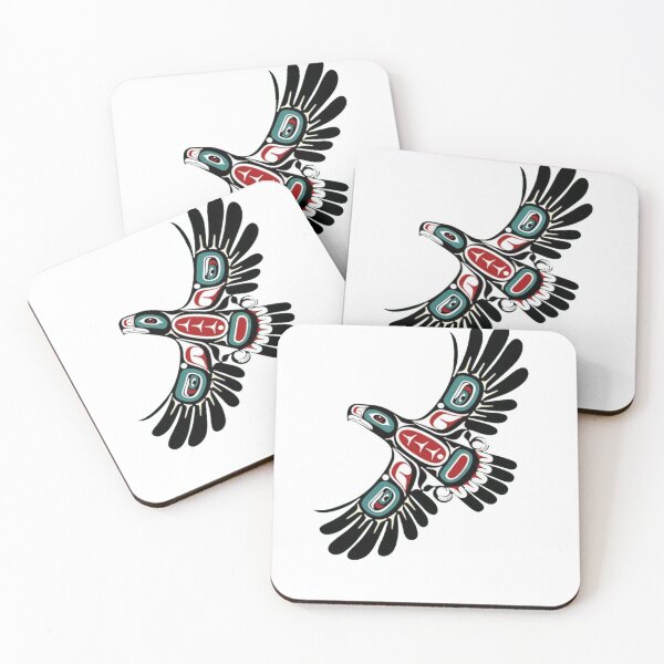 Item preview, Native Eagle Spirit – Indigenous Inspired Tribal Eagle Red Black Art designed and sold by Gbriel3.