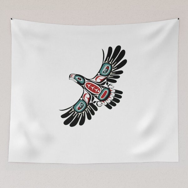 Item preview, Native Eagle Spirit – Indigenous Inspired Tribal Eagle Red Black Art designed and sold by Gbriel3.