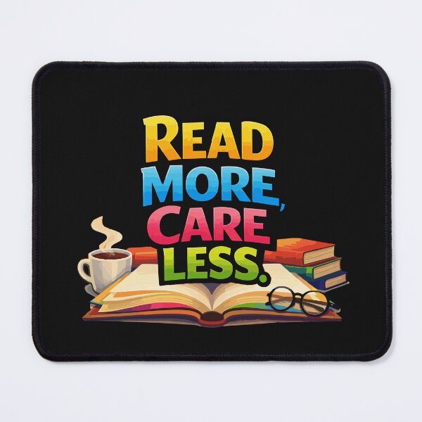 Item preview, Read More, Care Less Book lover designed and sold by Bold & Bright Studio.
