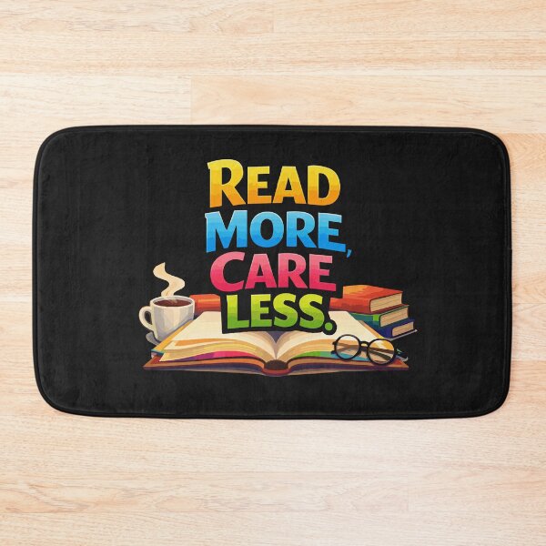 Item preview, Read More, Care Less Book lover designed and sold by Bold & Bright Studio.
