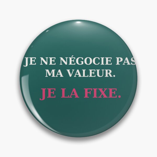 Item preview, I don't negotiate my value. I set it. designed and sold by VYNCERA.