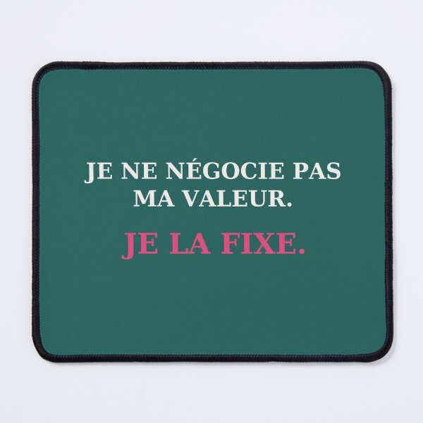 Item preview, I don't negotiate my value. I set it. designed and sold by VYNCERA.