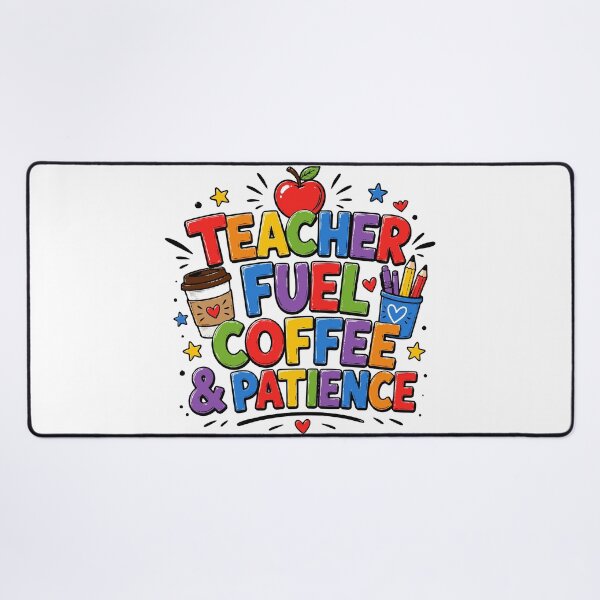 Item preview, Teacher Fuel Coffee & Patience T-Shirt | Funny Teacher Coffee Shirt designed and sold by Sunday.Supply.