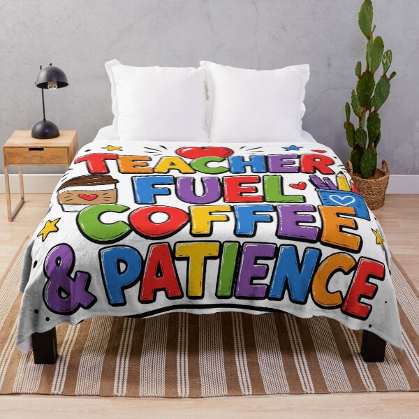Item preview, Teacher Fuel Coffee & Patience T-Shirt | Funny Teacher Coffee Shirt designed and sold by Sunday.Supply.