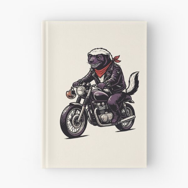 Item preview, Biker Honey Badger Riding Motorcycle Leather Jacket Badass designed and sold by Amir Faysal.