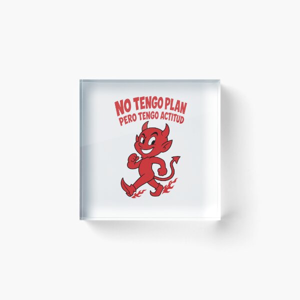 Item preview, Diablo Rojo Actitud Funny Quote designed and sold by NullSpacePrints.