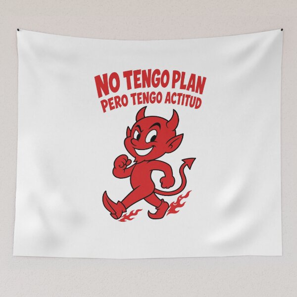 Item preview, Diablo Rojo Actitud Funny Quote designed and sold by NullSpacePrints.