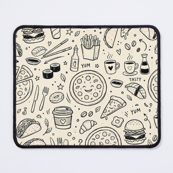 Item preview, Pizza Cute Space Astronaut Rocket Galaxy Planet Pattern designed and sold by ART ATTACK ZONE.