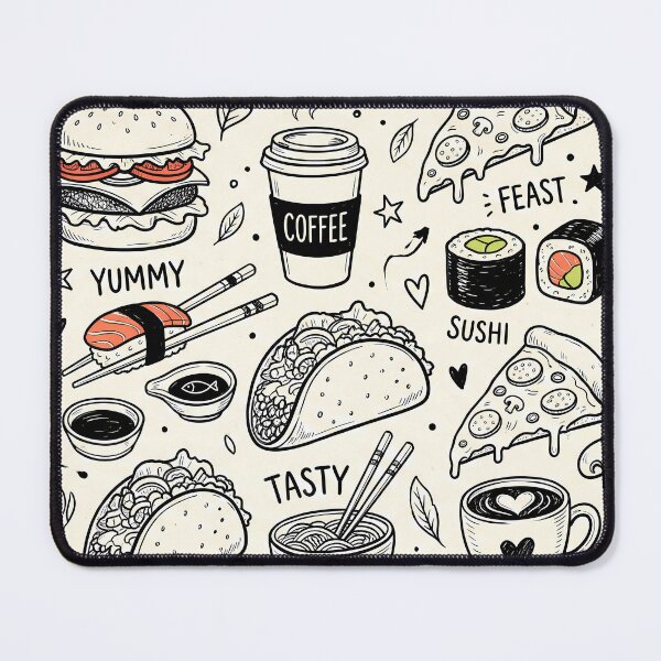 Item preview, Yummy Cute Space Astronaut Rocket Galaxy Planet Pattern designed and sold by ART ATTACK ZONE.