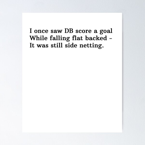 Item preview, DB Pridham Goal T-shirt designed and sold by Bob's Poetry.