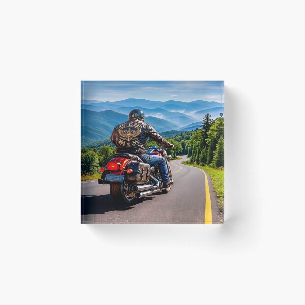 Item preview, Live To Ride - Ride To Live - Blue Ridge Monutains - Appalachian Rides designed and sold by DBM Photo Gallery 1.