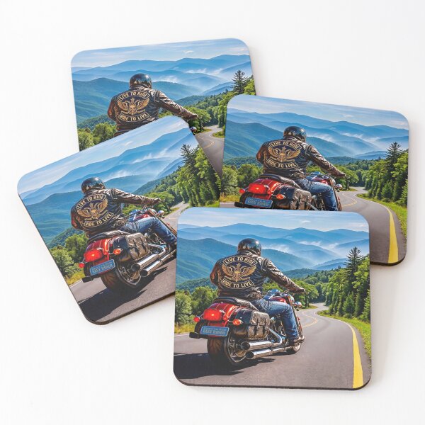 Item preview, Live To Ride - Ride To Live - Blue Ridge Monutains - Appalachian Rides designed and sold by DBM Photo Gallery 1.